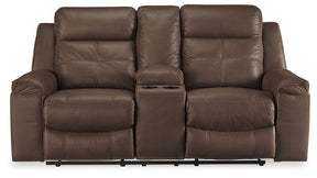 Jesolo Reclining Loveseat with Console - Half Price Furniture