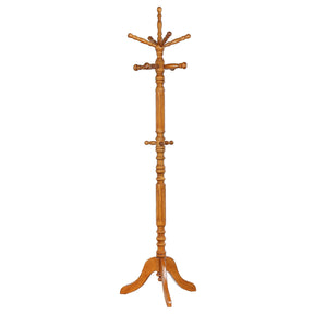 Achelle Coat Rack with 11 Hooks Golden Brown Half Price Furniture