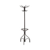 Kiefer Coat Rack with 12 Hooks Black  Half Price Furniture