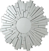 Danika Sunburst Circular Mirror Silver Half Price Furniture