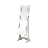 Yvonne Storage Jewelry Cheval Mirror Grey Half Price Furniture