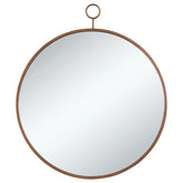 Eulaina Round Mirror Gold Half Price Furniture