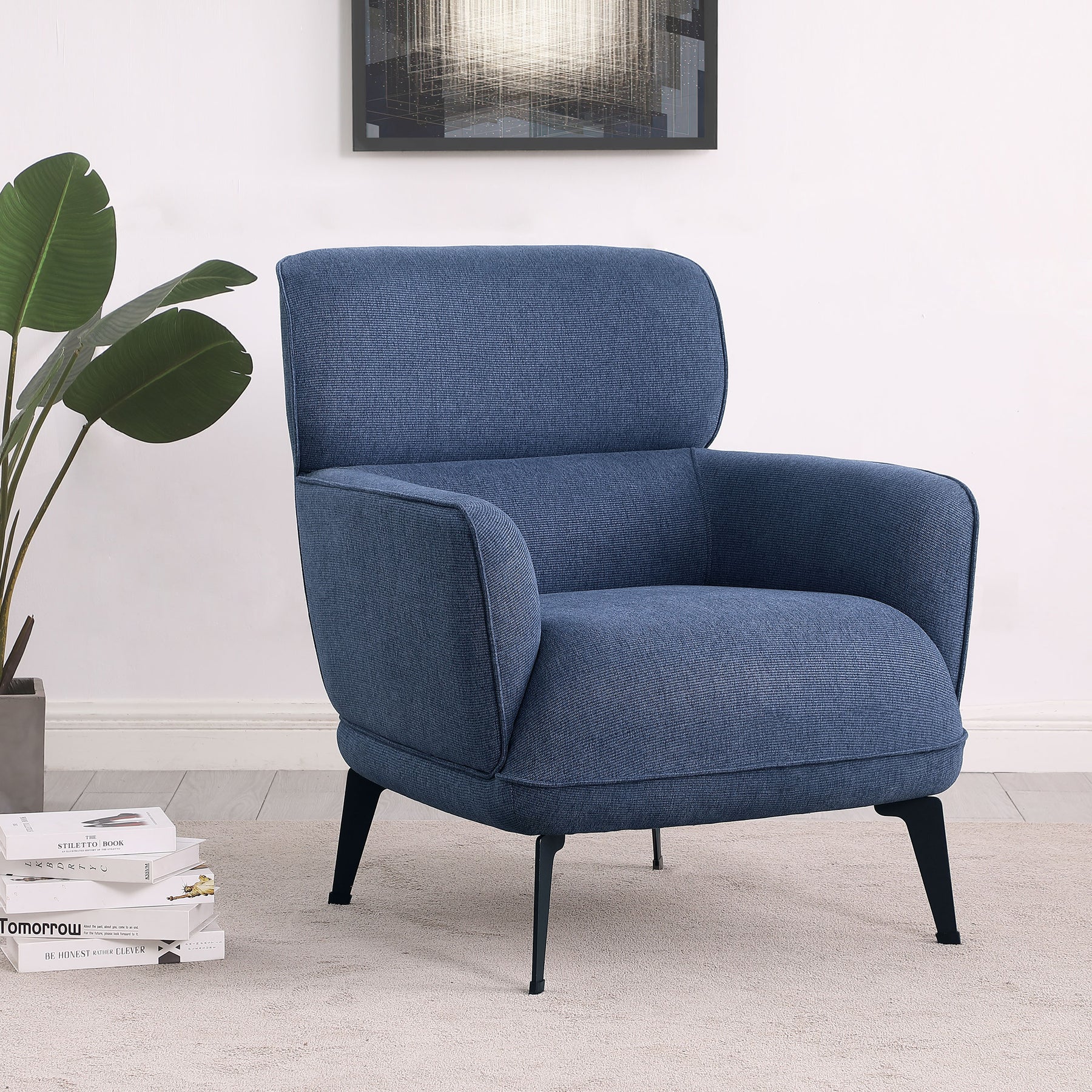 Andrea Heavy Duty High Back Accent Chair - Half Price Furniture