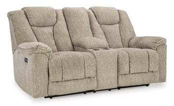 Hindmarsh Power Reclining Loveseat with Console - Half Price Furniture