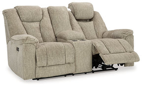 Hindmarsh Power Reclining Loveseat with Console - Half Price Furniture