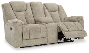 Hindmarsh Power Reclining Loveseat with Console - Half Price Furniture