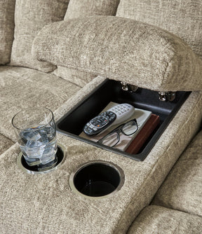 Hindmarsh Power Reclining Loveseat with Console - Half Price Furniture