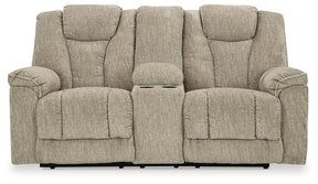 Hindmarsh Power Reclining Loveseat with Console - Half Price Furniture