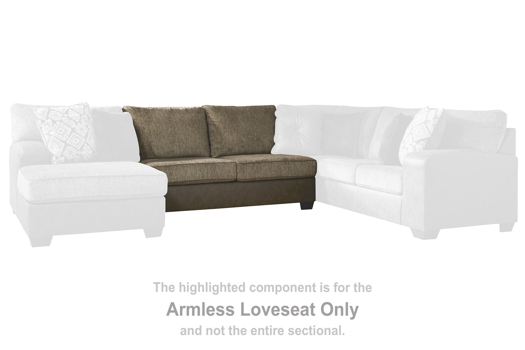 Abalone 3-Piece Sectional with Chaise - Half Price Furniture