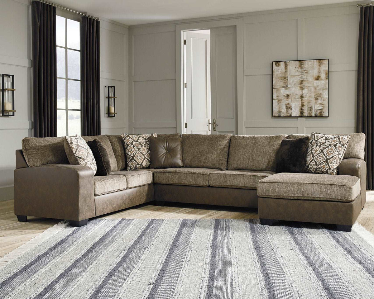 Abalone 3-Piece Sectional with Chaise - Half Price Furniture