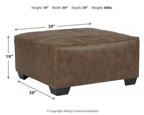 Abalone Oversized Accent Ottoman - Half Price Furniture