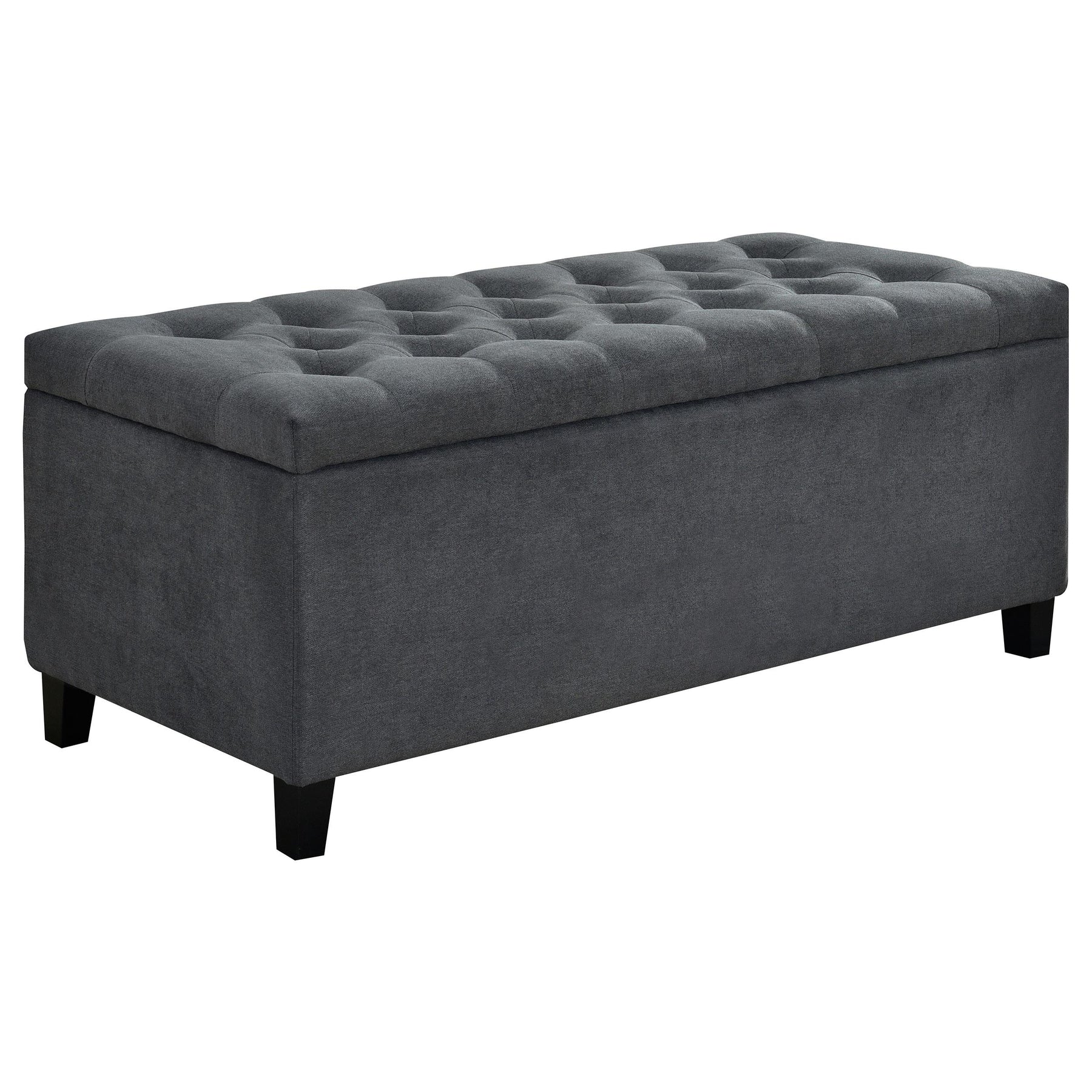 Samir Lift Top Storage Bench Charcoal Half Price Furniture