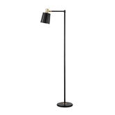 Rhapsody 1-light Floor Lamp with Horn Shade Black Half Price Furniture