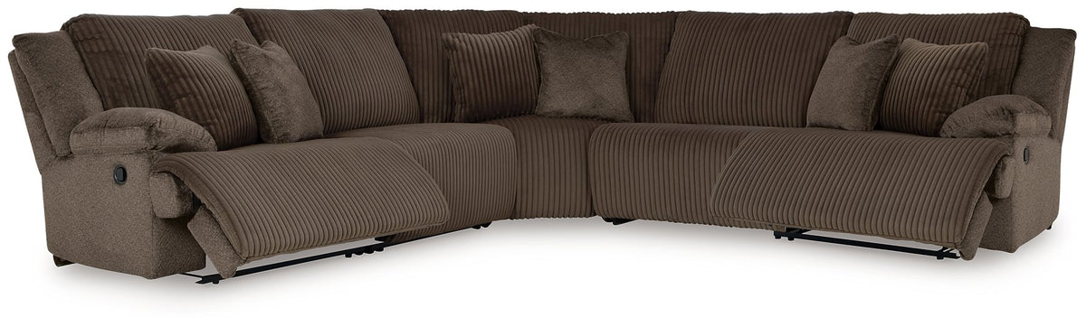 Top Tier Reclining Sectional Half Price Furniture