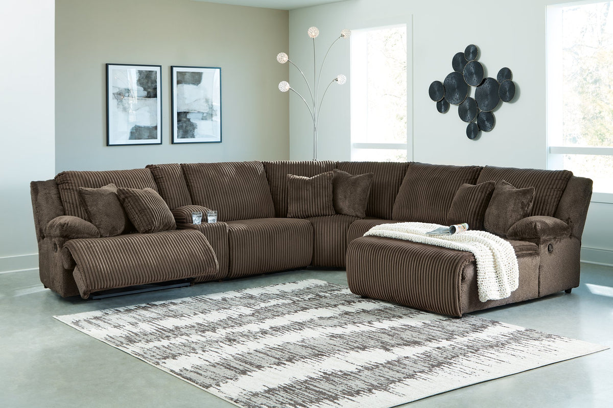 Top Tier Reclining Sectional with Chaise - Half Price Furniture