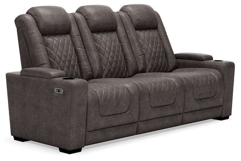 HyllMont Power Reclining Sofa - Half Price Furniture