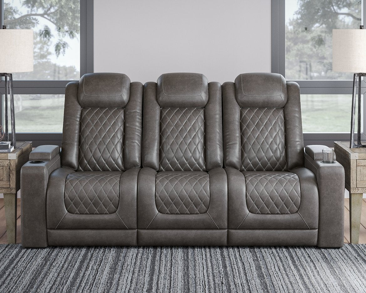 HyllMont Power Reclining Living Room Set - Half Price Furniture