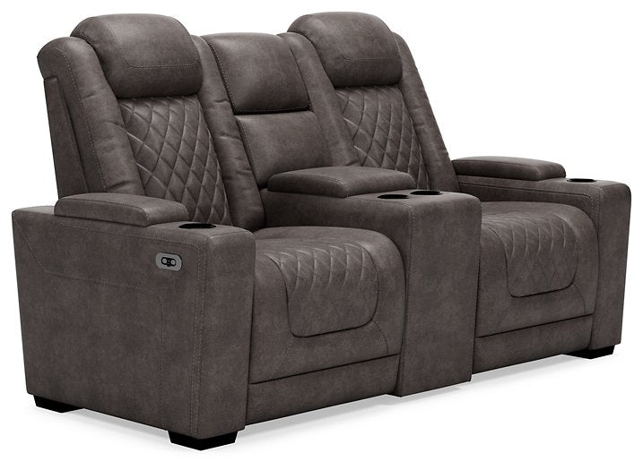 HyllMont Power Reclining Living Room Set - Half Price Furniture