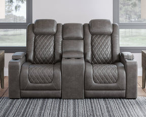 HyllMont Power Reclining Living Room Set - Half Price Furniture