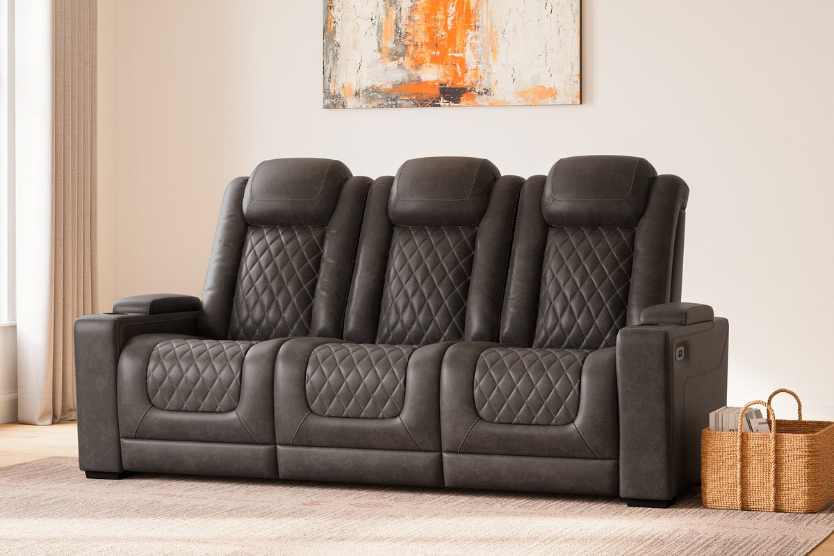 HyllMont Power Reclining Sofa - Half Price Furniture