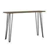 Neville Rectangular Console Table Concrete and Black Half Price Furniture