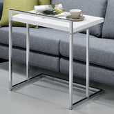 Dani Rectangular Snack Table with Metal Base Half Price Furniture