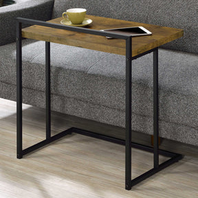 Dani Rectangular Snack Table with Metal Base - Half Price Furniture