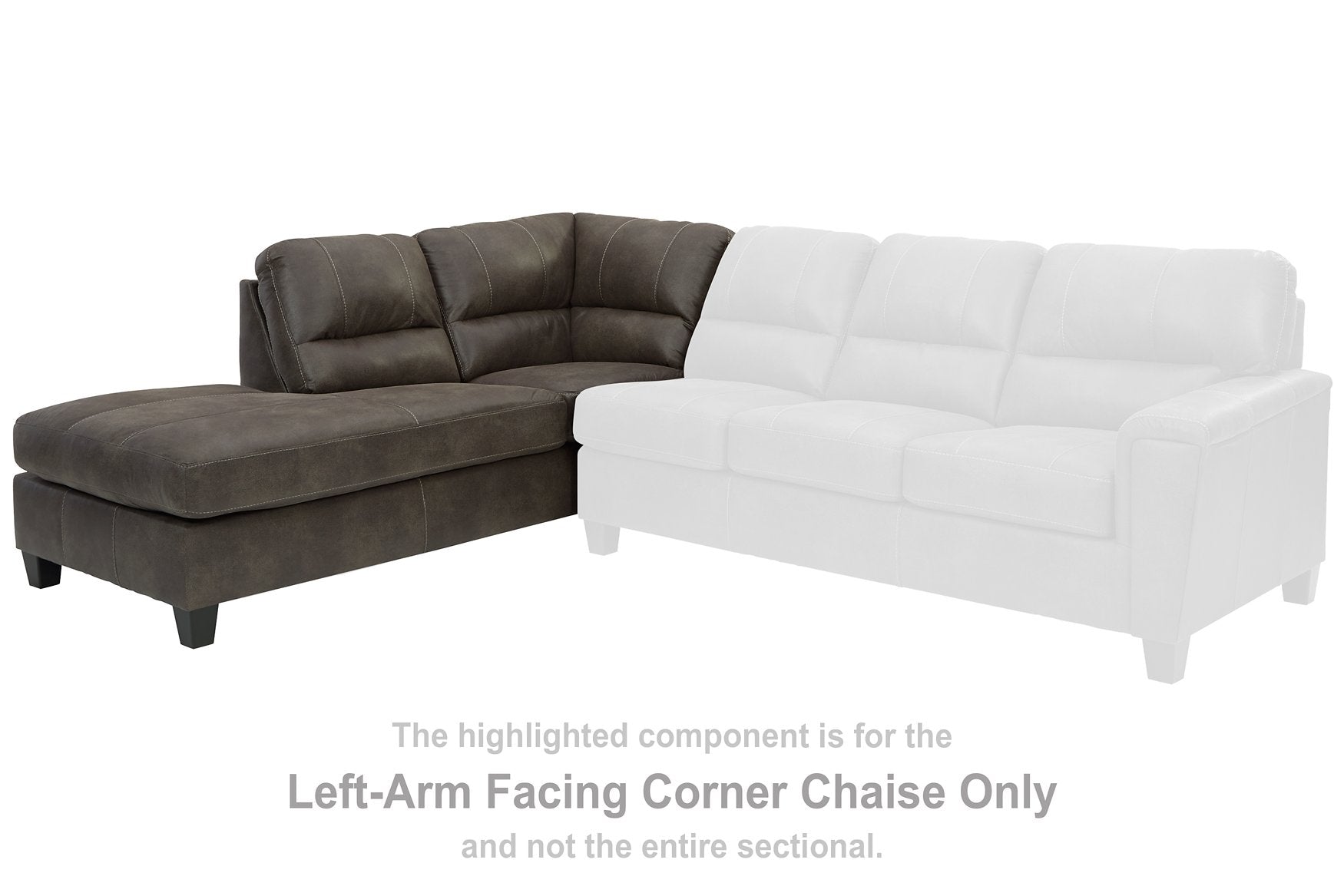 Navi 2-Piece Sectional with Chaise - Half Price Furniture