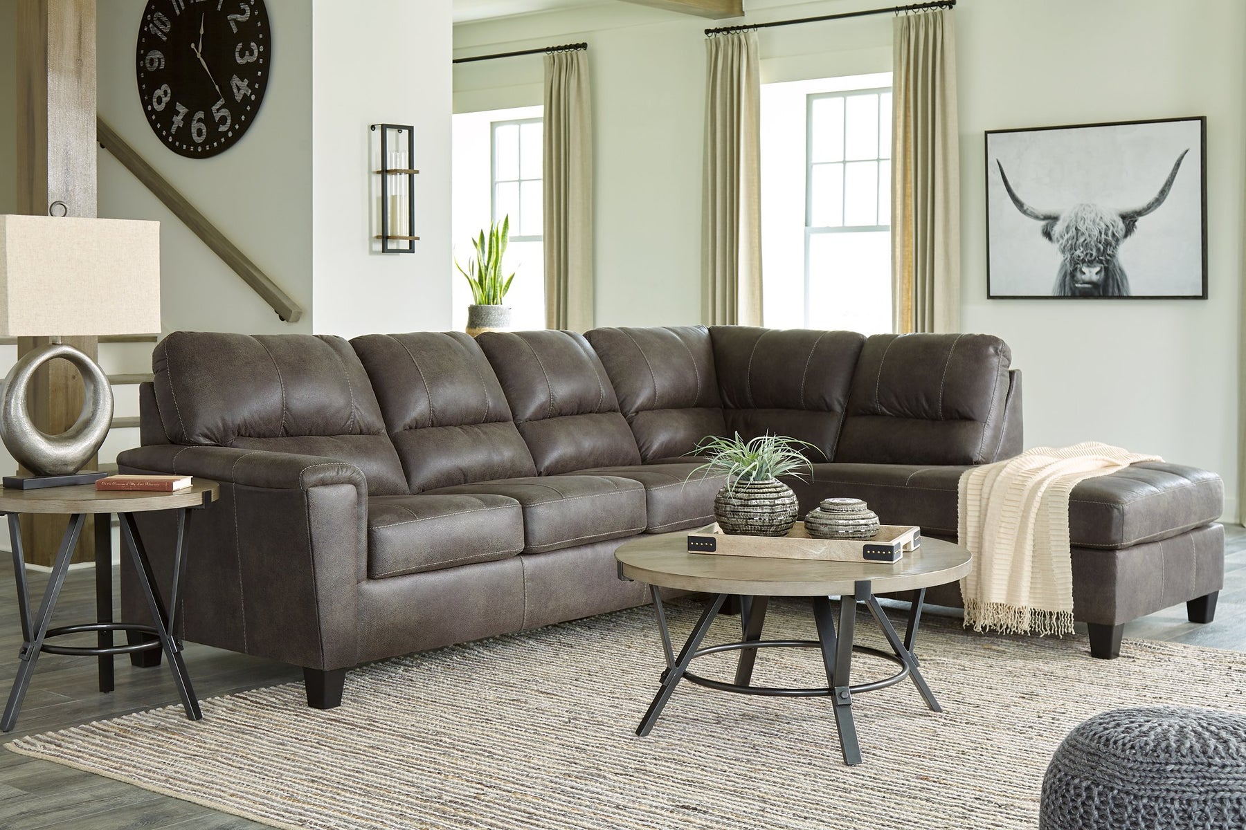 Navi 2-Piece Sectional with Chaise - Half Price Furniture