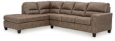 Navi 2-Piece Sectional Sofa Sleeper Chaise Half Price Furniture