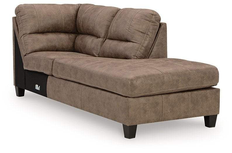 Navi 2-Piece Sectional Sofa Sleeper Chaise - Half Price Furniture