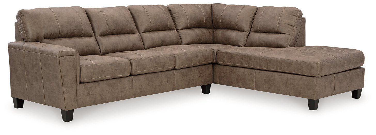 Navi 2-Piece Sectional Sofa Sleeper Chaise - Half Price Furniture