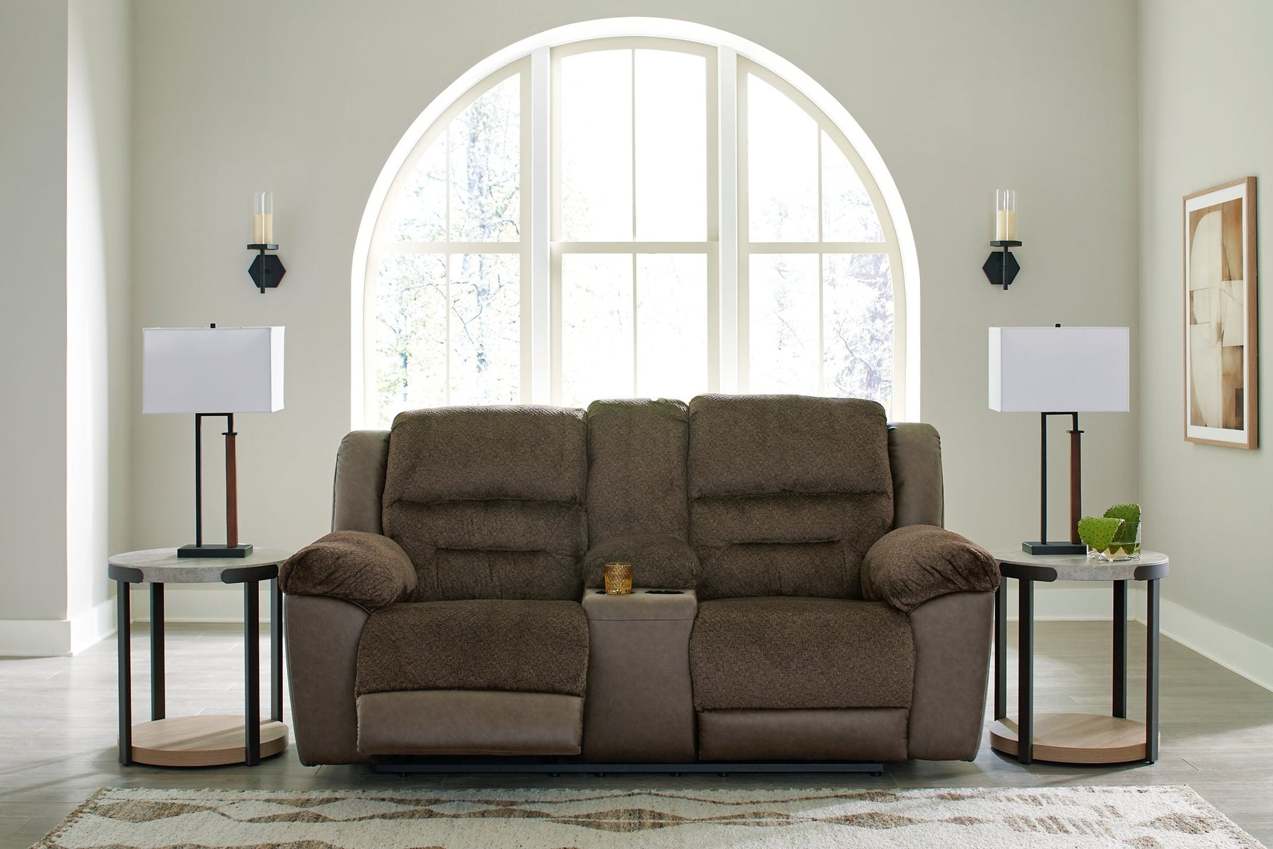 Dorman Reclining Loveseat with Console - Half Price Furniture