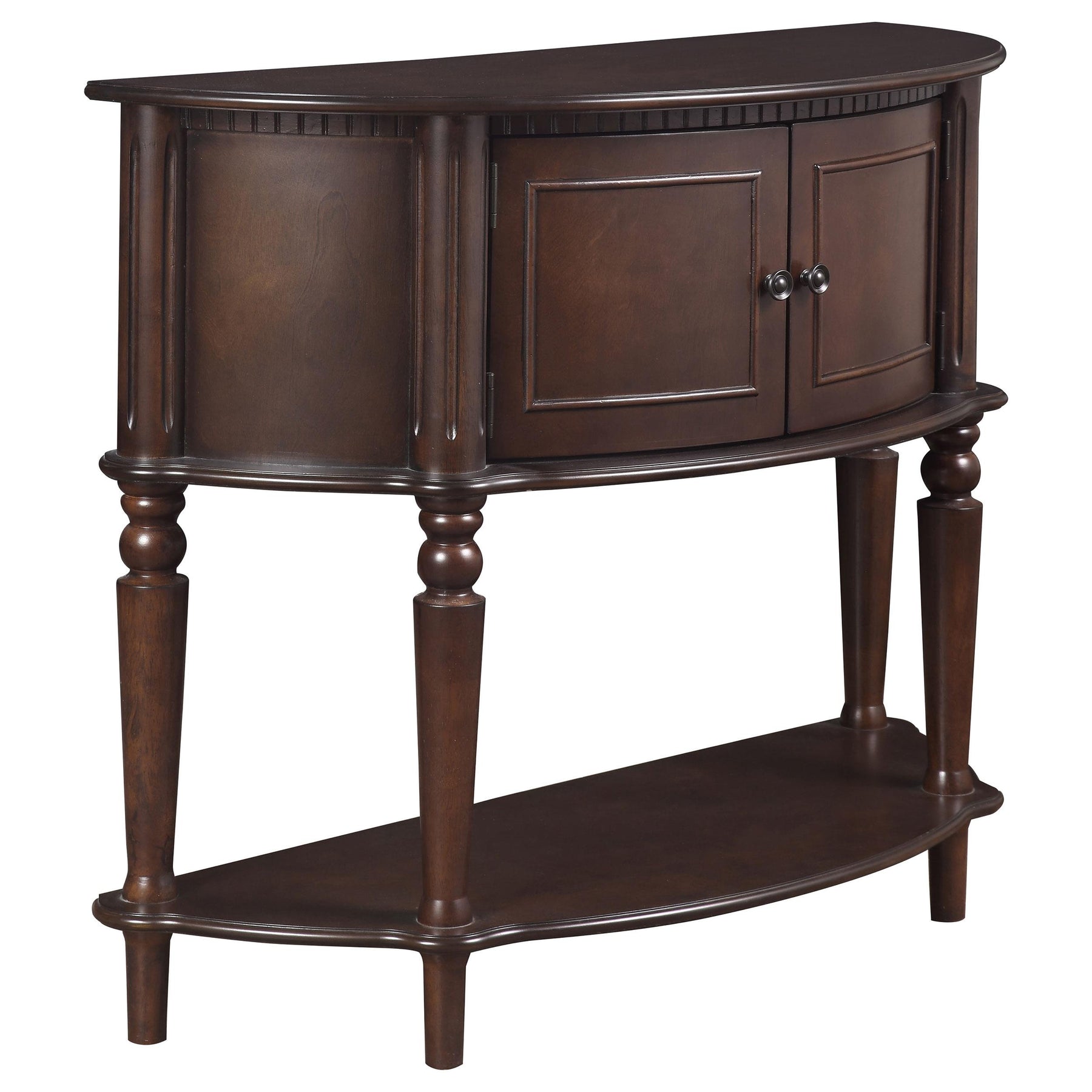 Brenda Console Table with Curved Front Brown Half Price Furniture