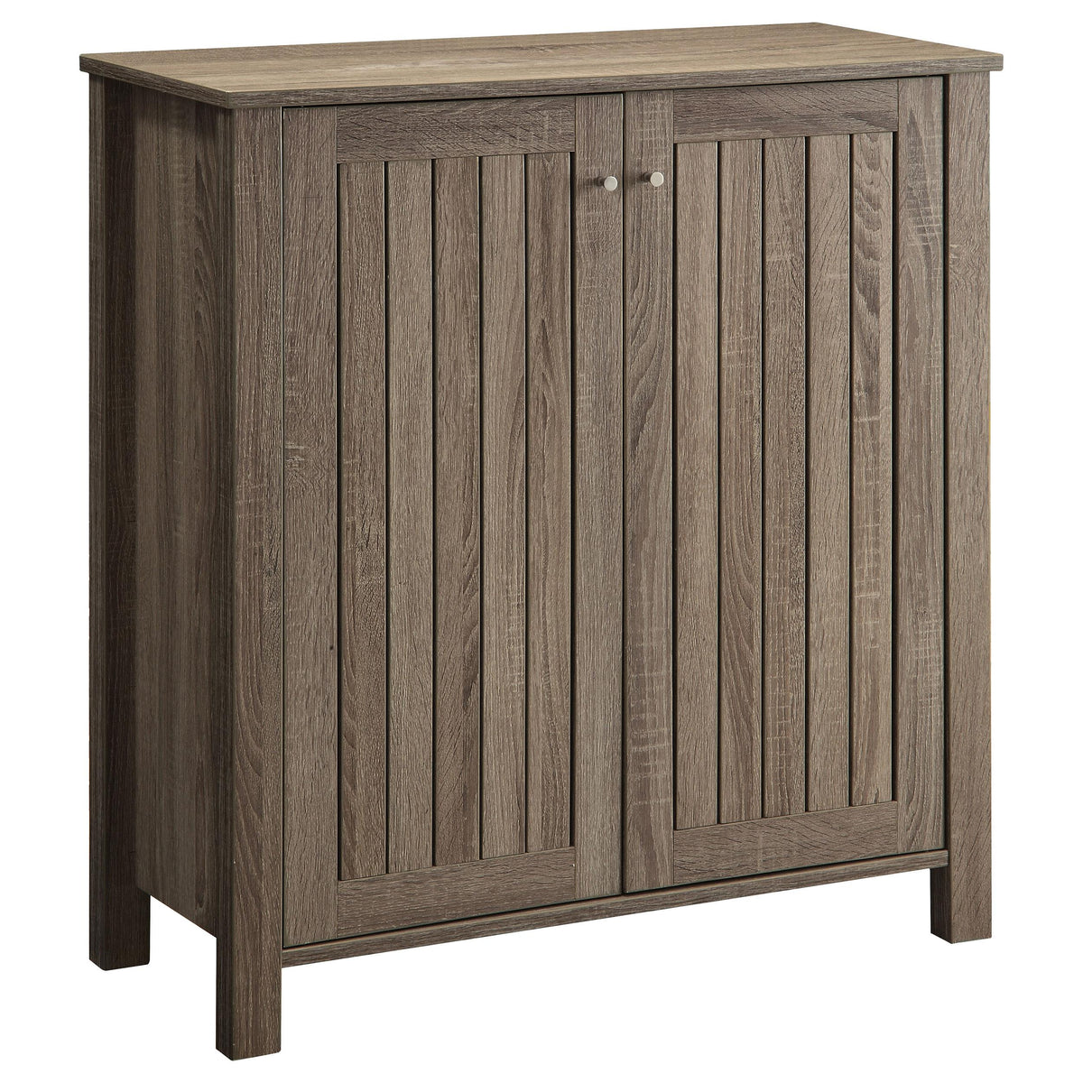 Marisa 4-shelf Shoe Cabinet Dark Taupe Half Price Furniture