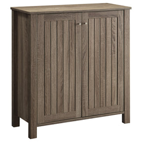 Marisa 4-shelf Shoe Cabinet Dark Taupe  Half Price Furniture