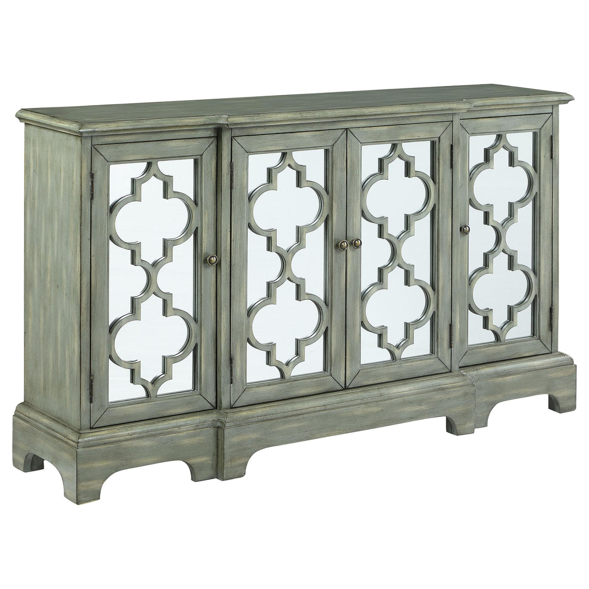 Erigeron 4-door Accent Cabinet Grey Half Price Furniture