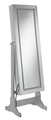 Moore Jewelry Cheval Mirror Silver Half Price Furniture