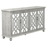 Melanie 4-door Accent Cabinet Antique White Half Price Furniture