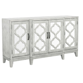 Mckellen 4-door Accent Cabinet Antique White Half Price Furniture