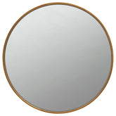 O'Malley Round Mirror Brass Half Price Furniture