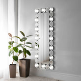 Aghes Rectangular Wall Mirror with LED Lighting Mirror Half Price Furniture