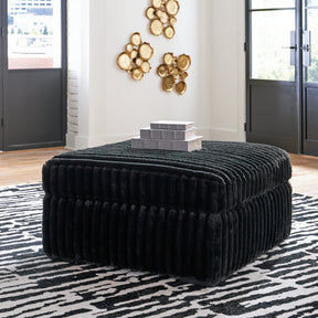 Midnight-Madness Oversized Accent Ottoman - Half Price Furniture