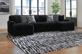 Midnight-Madness Sectional with Chaise - Half Price Furniture