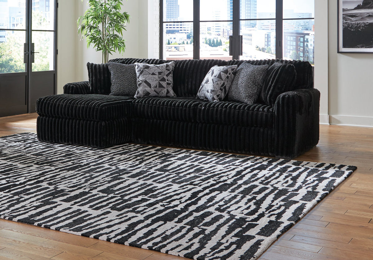 Midnight-Madness Sectional Sofa with Chaise - Half Price Furniture