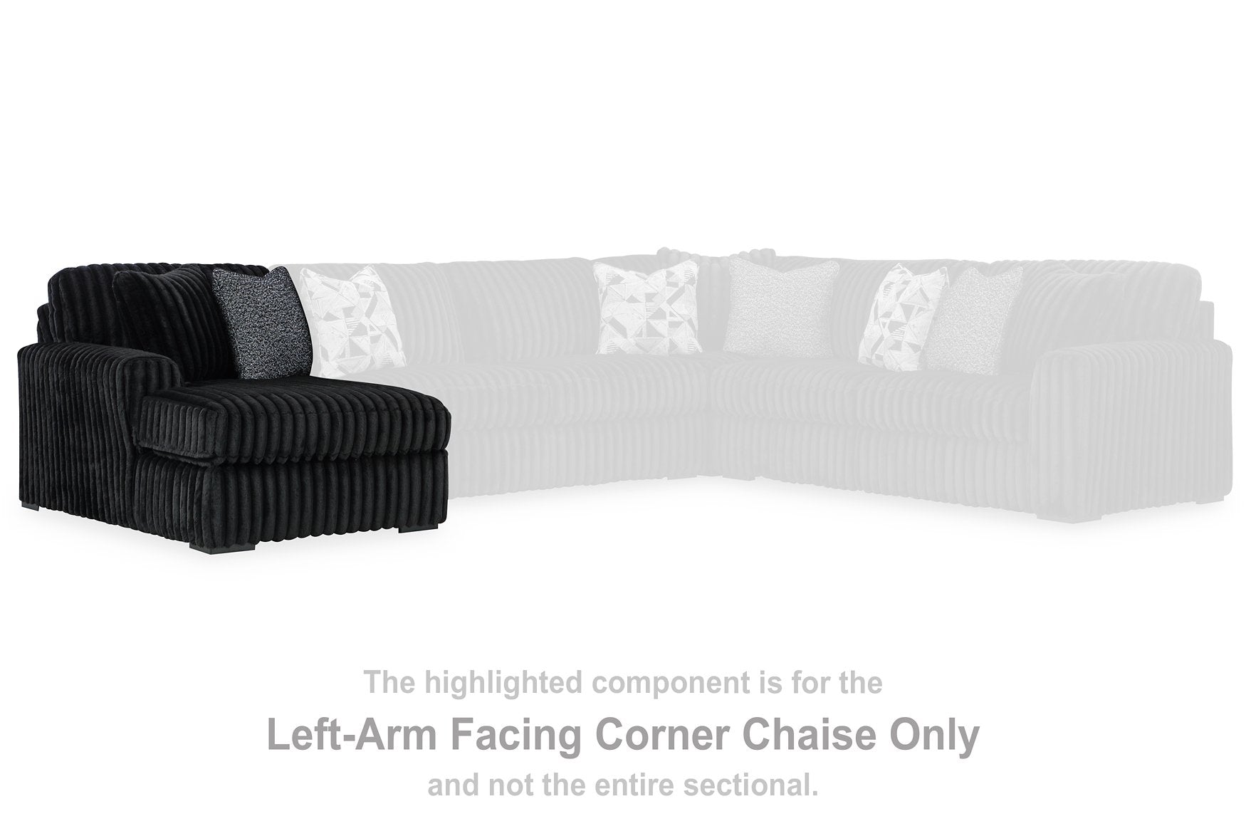 Midnight-Madness Sectional Sofa with Chaise - Half Price Furniture