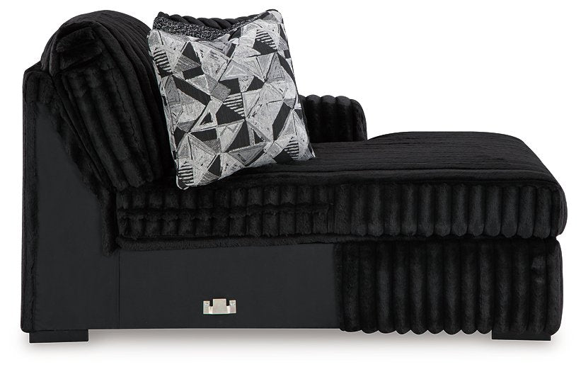 Midnight-Madness Sectional with Chaise - Half Price Furniture