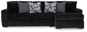 Midnight-Madness Sectional Sofa with Chaise - Half Price Furniture