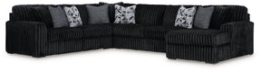 Midnight-Madness Sectional with Chaise - Half Price Furniture