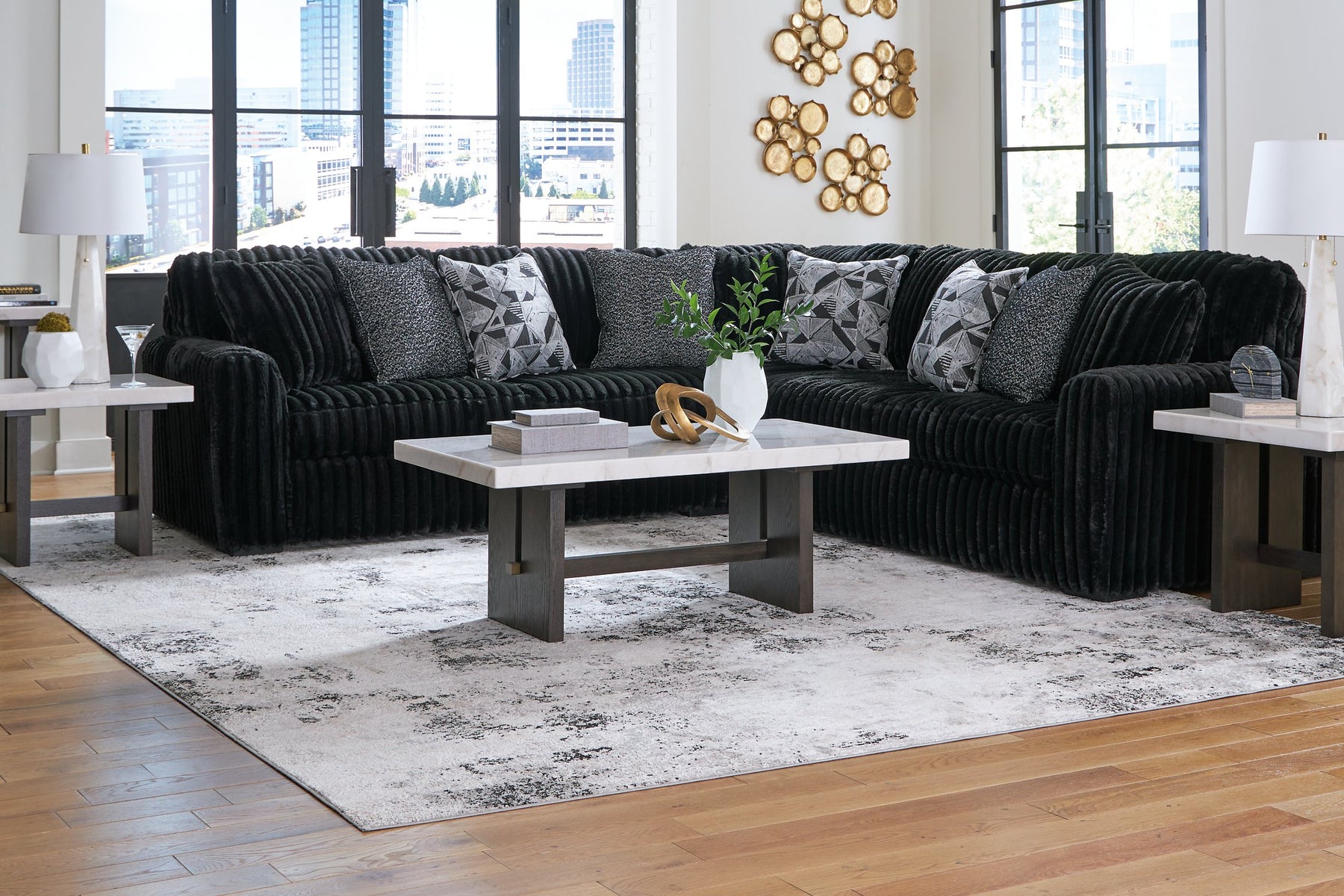 Midnight-Madness Sectional - Half Price Furniture